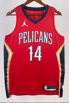 New Orleans Pelicans - Brandon Ingram #14 Statement Edition Jersey (Red Pelicans)