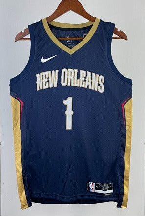 New Orleans Pelicans - Zion Williamson #1 Icon Edition Jersey (Navy New Orleans)
