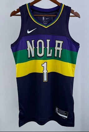 New Orleans Pelicans - Zion Williamson #1 City Edition Jersey (Mardi Gras NOLA)