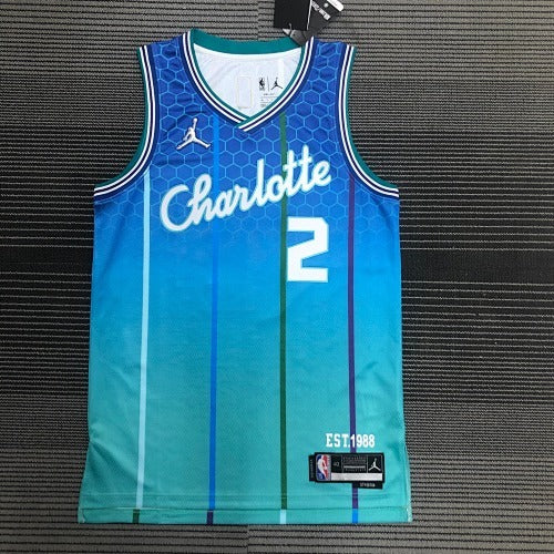 Charlotte Hornets - LiAngelo Ball #2 City Edition Jersey (Buzz City Gradient)