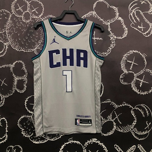 Charlotte Hornets - LaMelo Ball #1 City Edition Jersey (Honeycomb Gray)