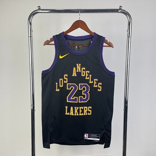 Los Angeles Lakers — LeBron James #23 City Edition (City Edition Black "Los Angeles Lakers")