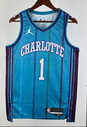Charlotte Hornets - LaMelo Ball #1 Association Edition Jersey (Teal Pinstripe)