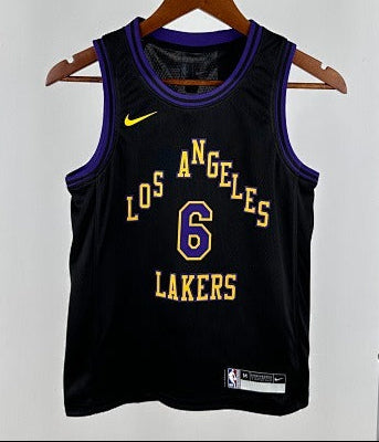 Los Angeles Lakers — LeBron James #6 City Edition (City Edition Black "Los Angeles Lakers")