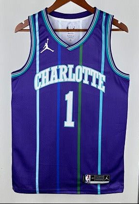 Charlotte Hornets - LaMelo Ball #1 Classic Edition Jersey (Purple Pinstripe)