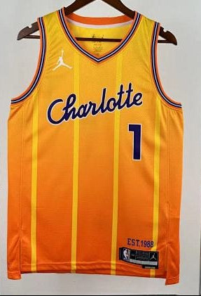 Charlotte Hornets - LaMelo Ball #1 Classic Edition Jersey (Gold Charlotte)