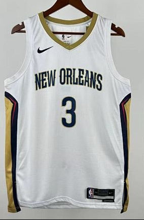 New Orleans Pelicans - Jordan Poole #3 Association Edition Jersey (White New Orleans)