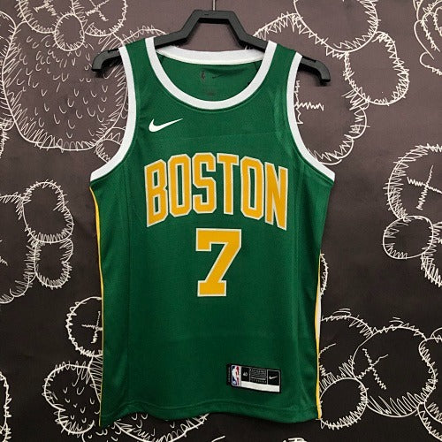 Boston Celtics — Jaylen Brown #7 Earned Edition Jersey (Green/Gold)