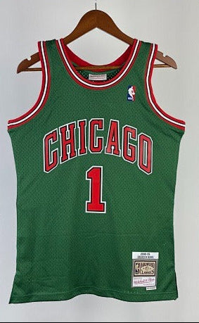 Chicago Bulls — Derrick Rose #1 Hardwood Classic Jersey (Green)