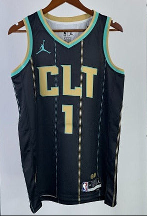 Charlotte Hornets - LaMelo Ball #1 City Edition Jersey (Black Gold CLT)