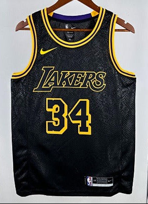 Los Angeles Lakers - Shaquille O'Neal #34 City Edition (City Edition Black Snakeskin "Mamba")