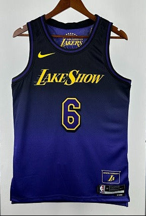 Los Angeles Lakers - LeBron James #6 City Edition (City Edition "LakeShow" Purple-Black Fade)