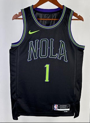 New Orleans Pelicans - Zion Williamson #1 City Edition Jersey (Black NOLA)