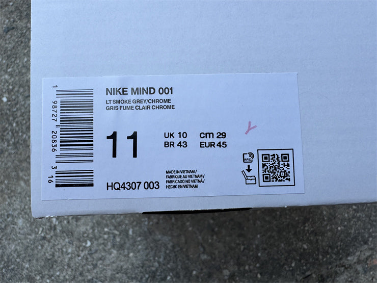 Nike Mind 001 Slides — Design‑Inspired Footwear: Smoke Grey