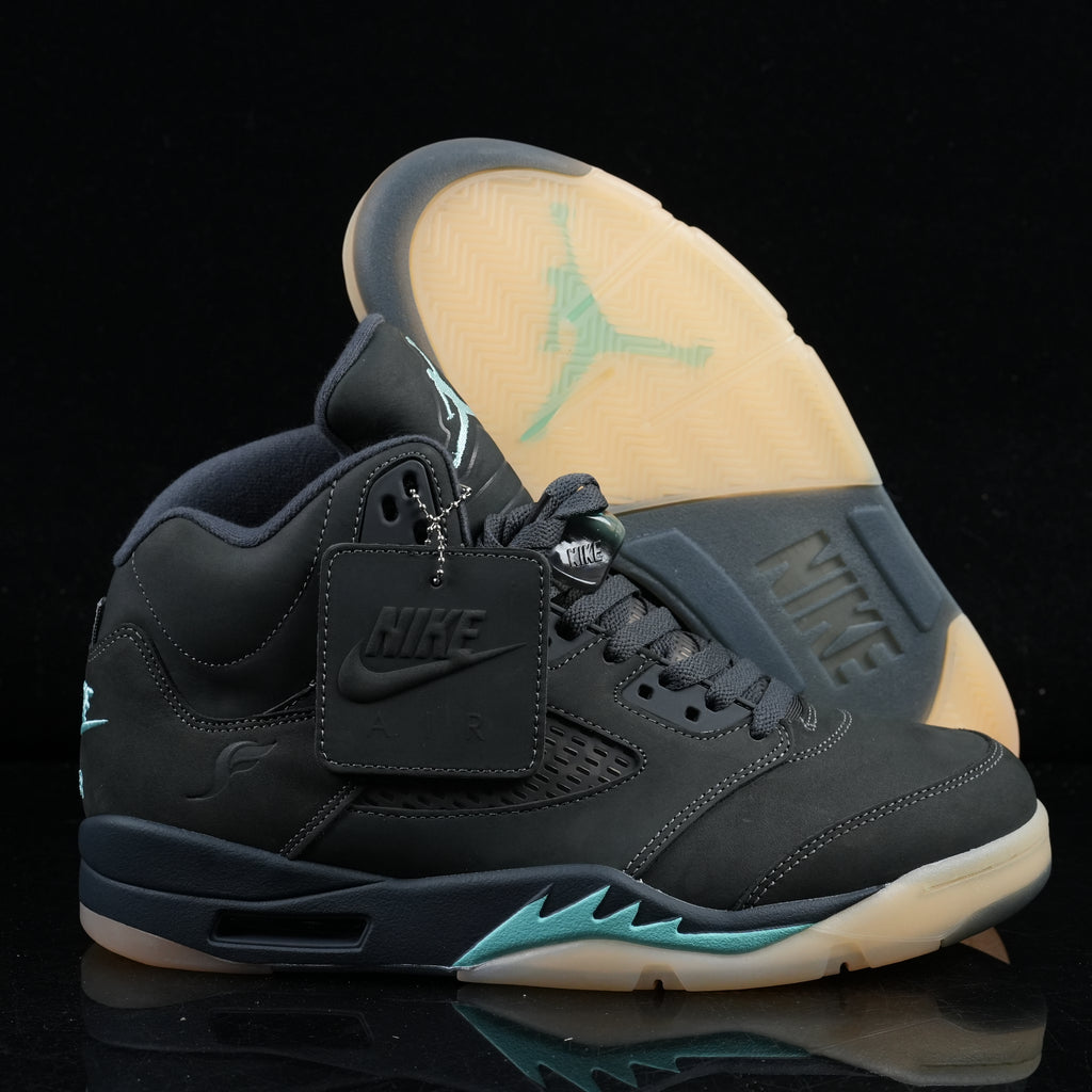 Jordan 5 Design-Inspired - SoleFly "Black & Teal" Custom Tribute - AJ5-SOLEFLY-543