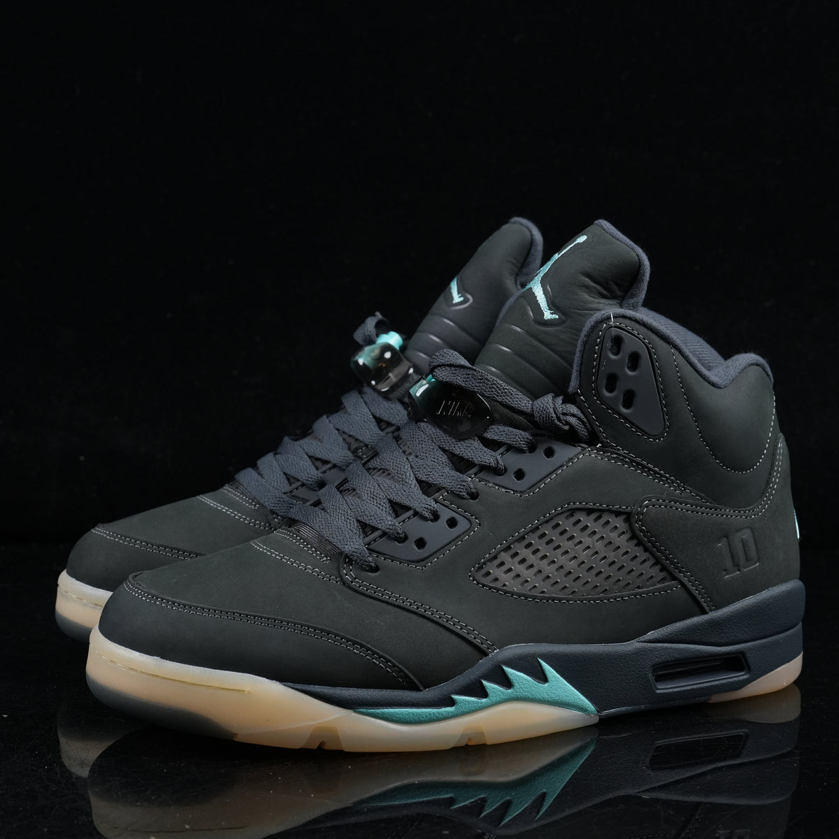 Jordan 5 Design-Inspired - SoleFly "Black & Teal" Custom Tribute - AJ5-SOLEFLY-543