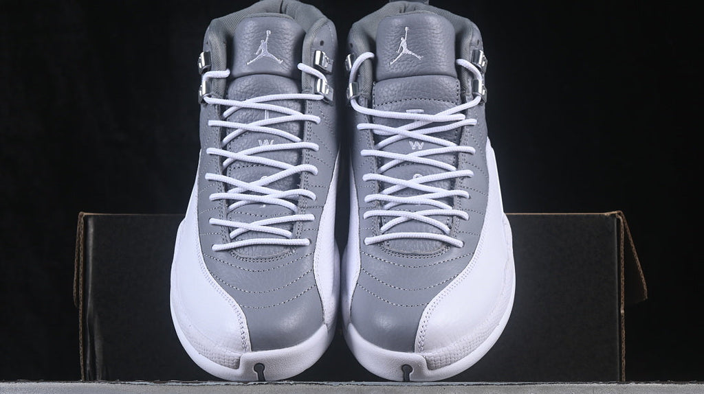 Jordan 12 Design-Inspired - "Stealth" "Grey & White" Custom Tribute - AJ12-STEALTH-1225
