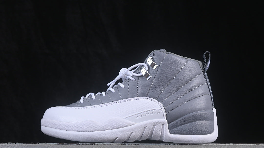Jordan 12 Design-Inspired - "Stealth" "Grey & White" Custom Tribute - AJ12-STEALTH-1225