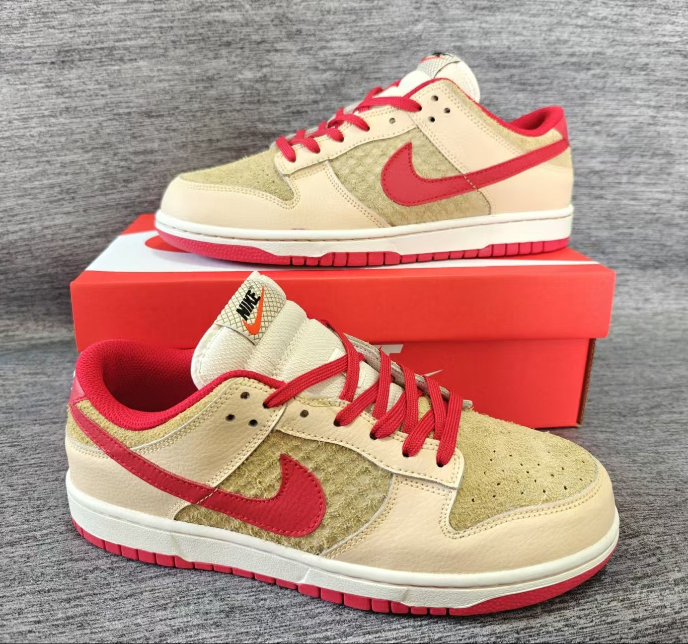 SB Dunk Low – Design‑Inspired "Strawberry Waffles" Custom Tribute Build SBDNK‑094