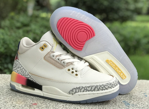 Jordan 3 - Design‑Inspired "Medellín Sunset" Custom Tribute Build AJ3-SUNSET-320