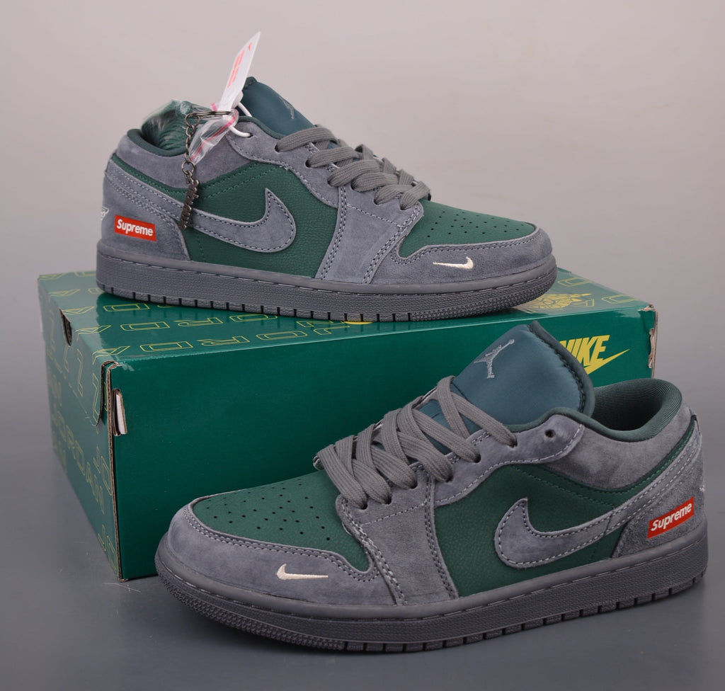 Jordan 1 Low Design-Inspired - "Supreme Green" - AJ1-SUPGRN-069