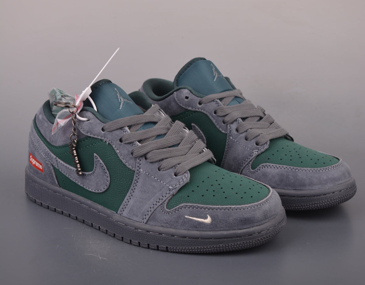 Jordan 1 Low Design-Inspired - "Supreme Green" - AJ1-SUPGRN-069