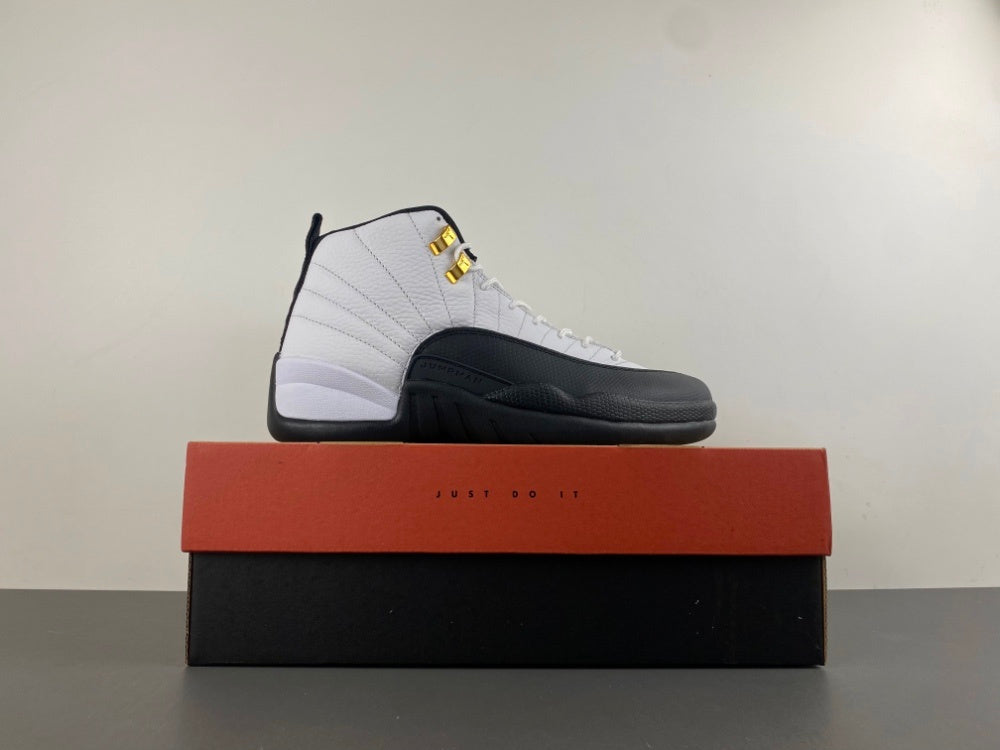 Jordan 12 Design-Inspired - "Taxi" "White & Black" Custom Tribute - AJ12-TAXI-1224