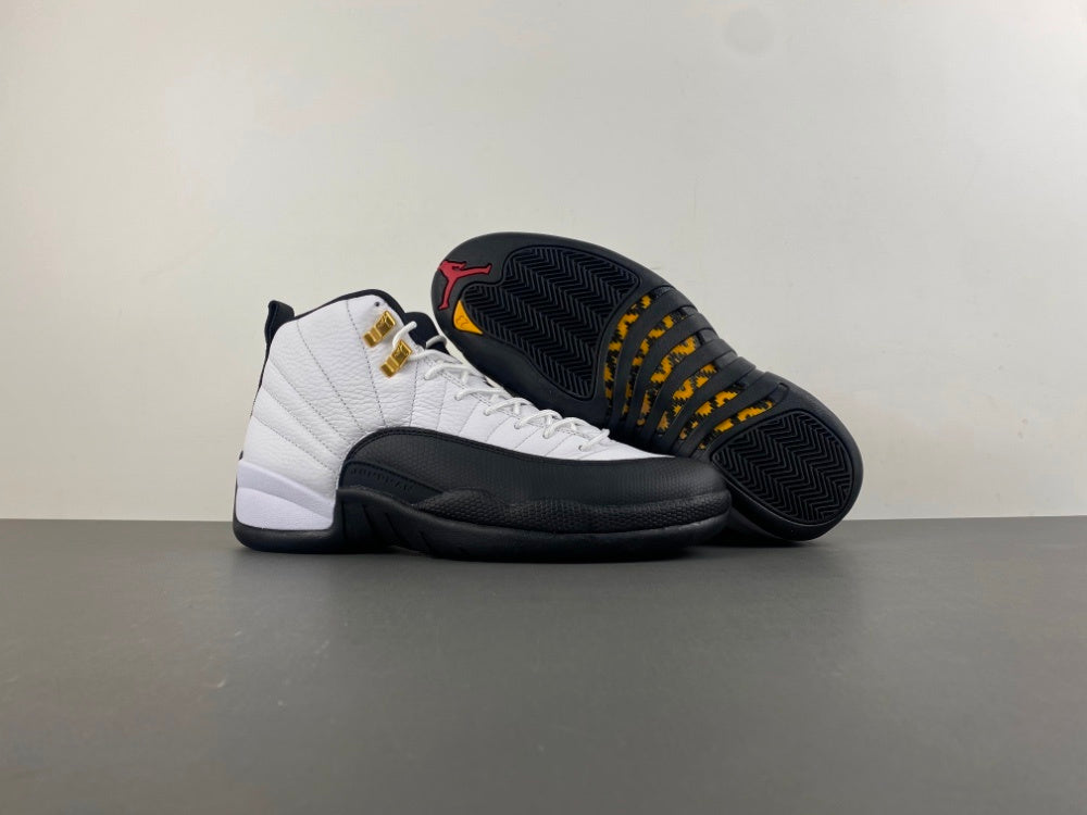 Jordan 12 Design-Inspired - "Taxi" "White & Black" Custom Tribute - AJ12-TAXI-1224