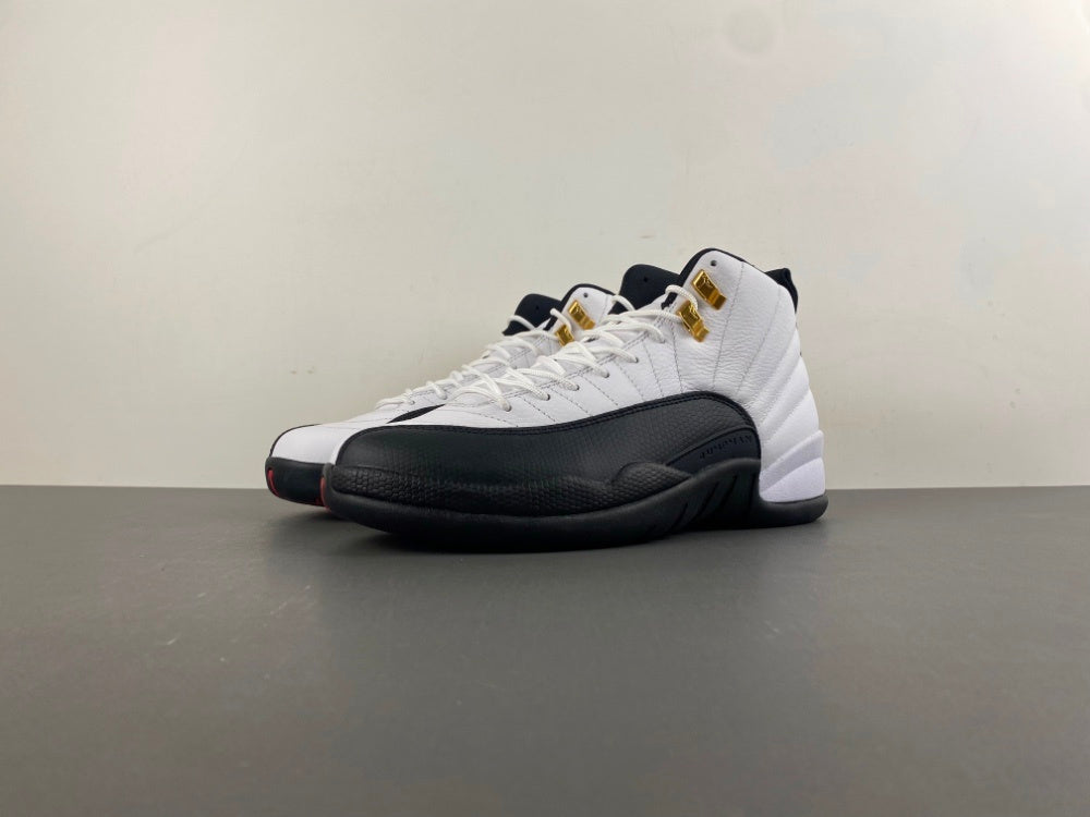 Jordan 12 Design-Inspired - "Taxi" "White & Black" Custom Tribute - AJ12-TAXI-1224