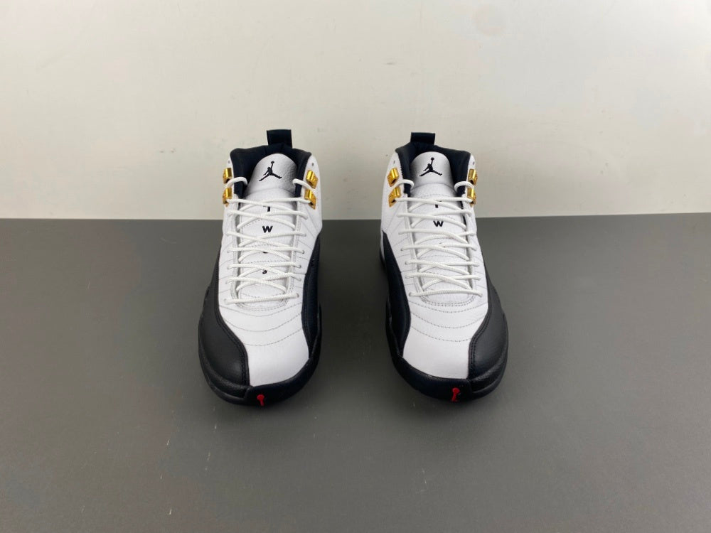 Jordan 12 Design-Inspired - "Taxi" "White & Black" Custom Tribute - AJ12-TAXI-1224