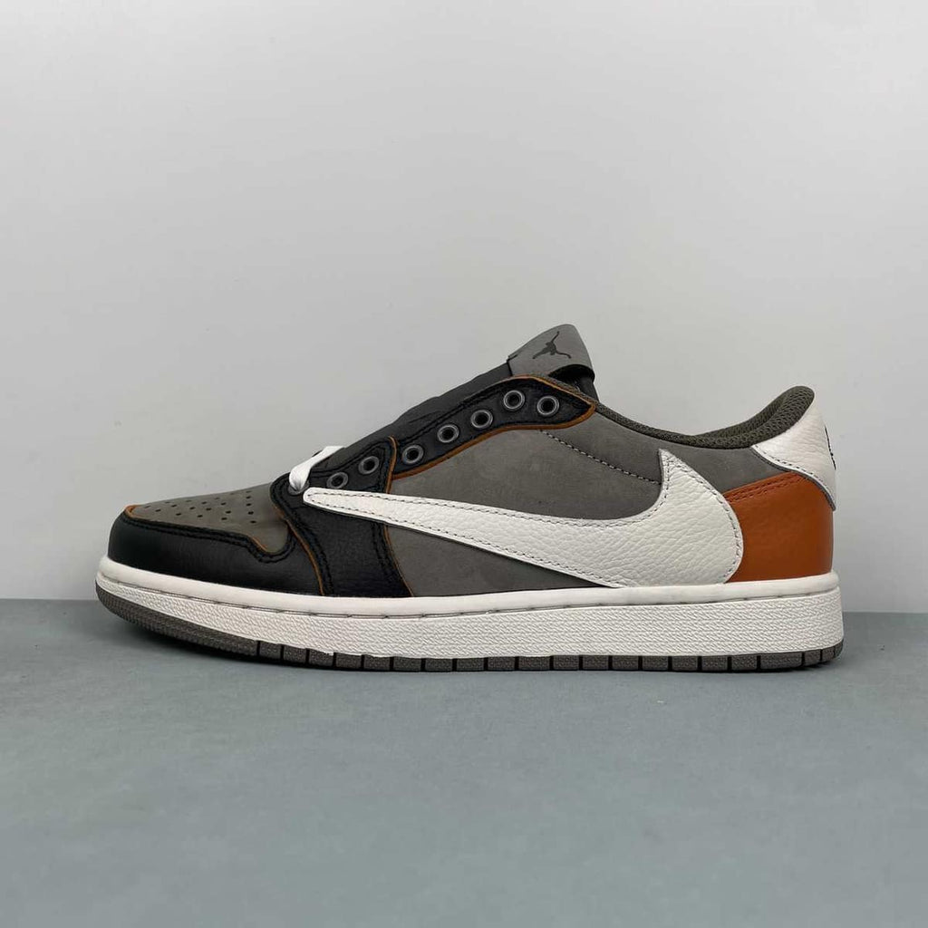 Jordan 1 Low Design-Inspired - "Travis Scott" "Texas Longhorns" - TS-LNGHRN-075