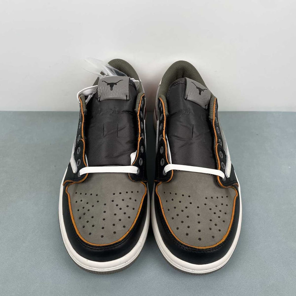 Jordan 1 Low Design-Inspired - "Travis Scott" "Texas Longhorns" - TS-LNGHRN-075