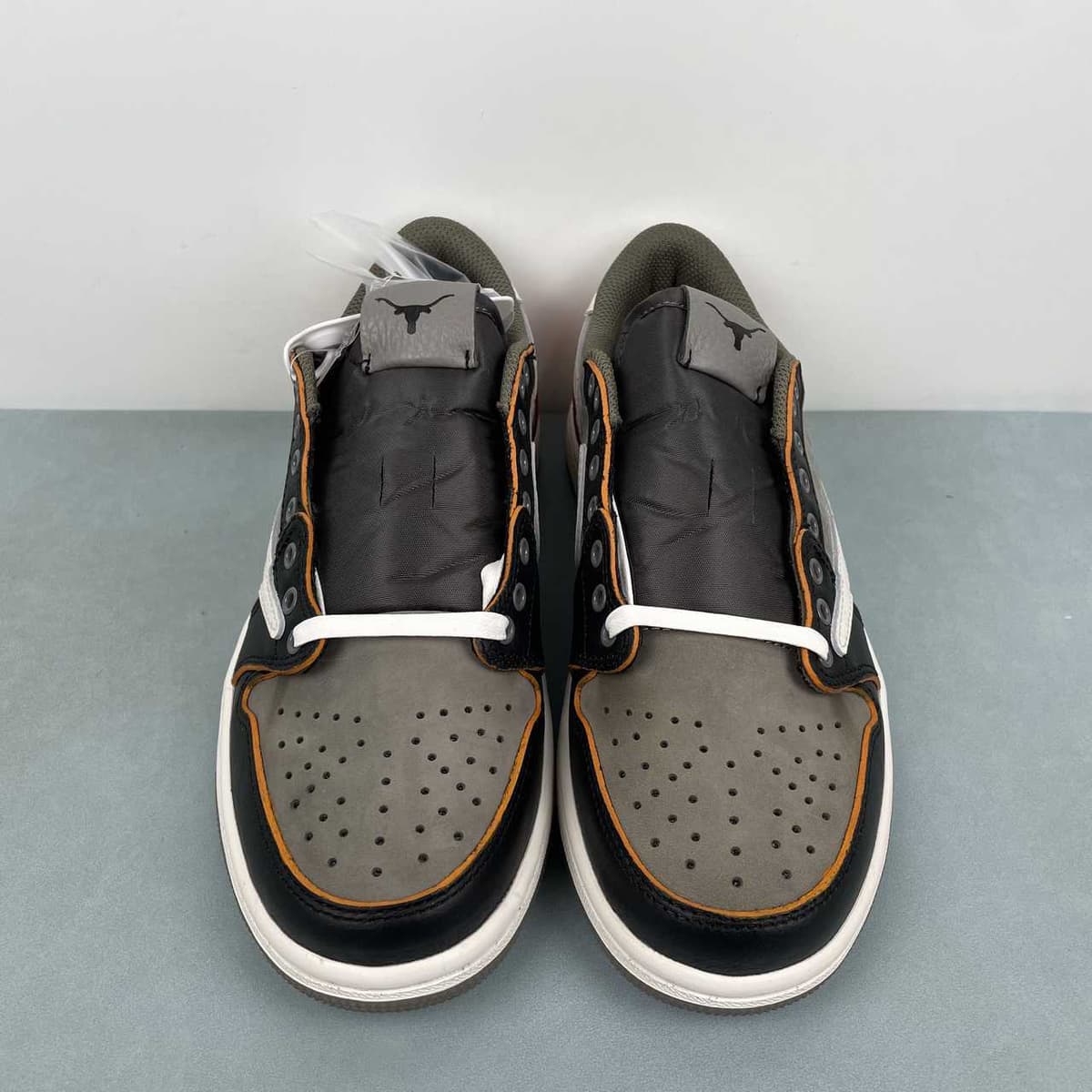 Jordan 1 Low Design-Inspired - "Travis Scott" "Texas Longhorns" - TS-LNGHRN-075