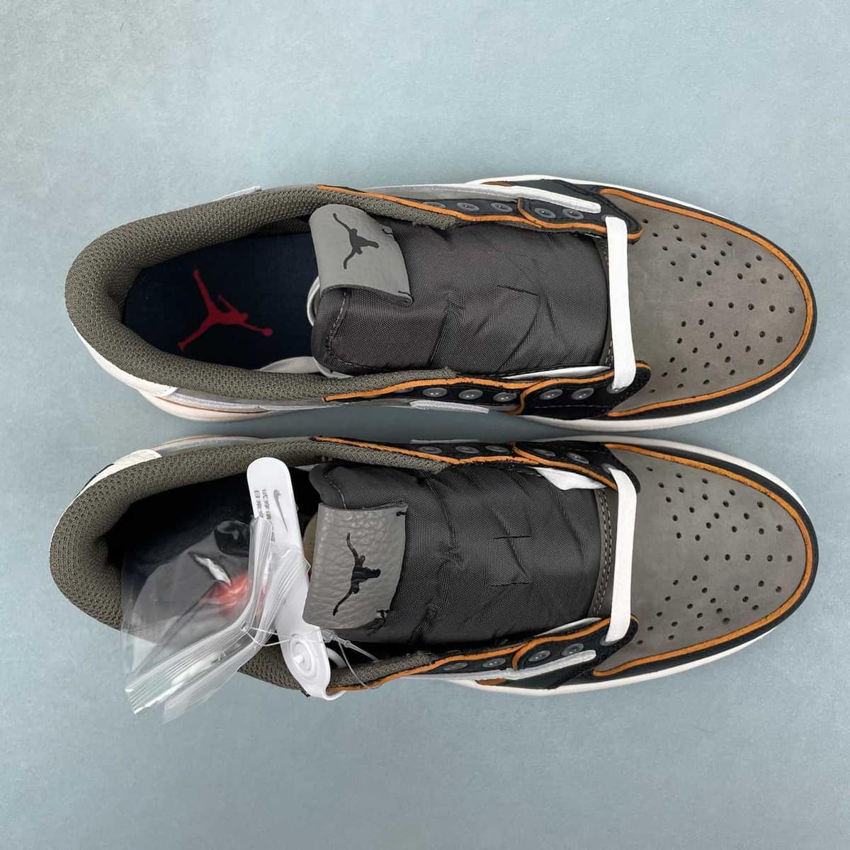 Jordan 1 Low Design-Inspired - "Travis Scott" "Texas Longhorns" - TS-LNGHRN-075