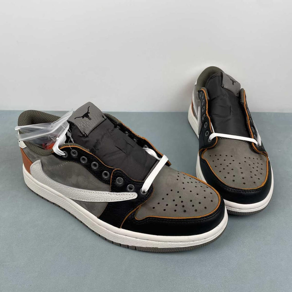 Jordan 1 Low Design-Inspired - "Travis Scott" "Texas Longhorns" - TS-LNGHRN-075