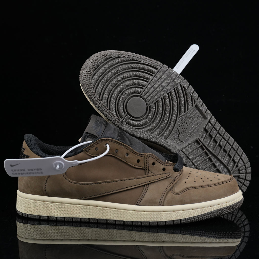 Jordan 1 Low Design-Inspired - "Travis Scott" "Cocoa Brown" - TS-COCOABRWN-065