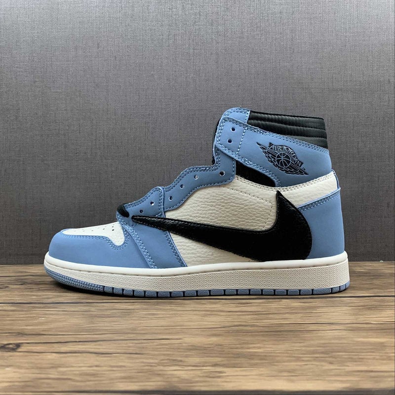 Jordan 1 High Design-Inspired - "Travis Scott UNC" - AJ1-TSUNC-059 - Sole Revival and Redemption LLC