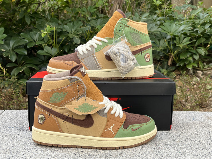 042 — Jordan 1  “Zion Voodoos" — Design‑Inspired Fantasy Pair