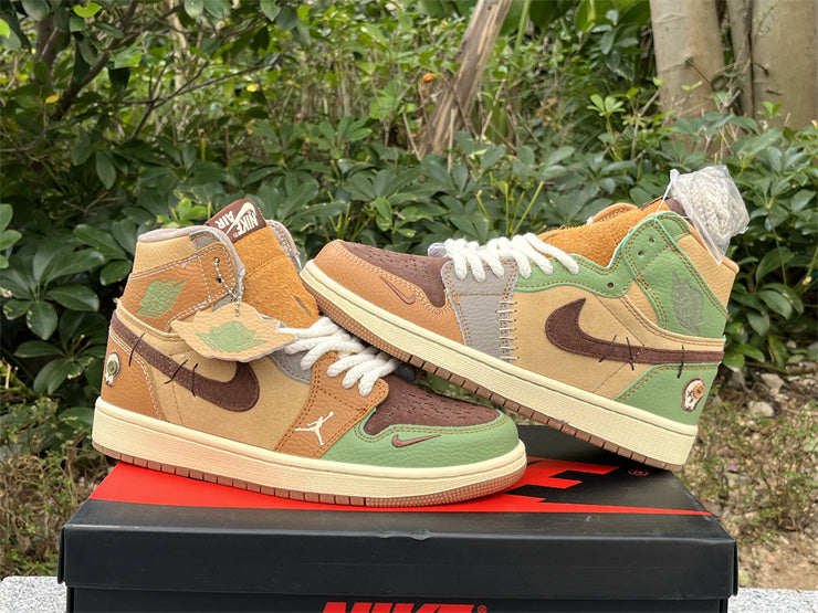 042 — Jordan 1  “Zion Voodoos" — Design‑Inspired Fantasy Pair