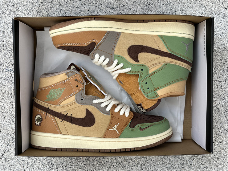 042 — Jordan 1  “Zion Voodoos" — Design‑Inspired Fantasy Pair