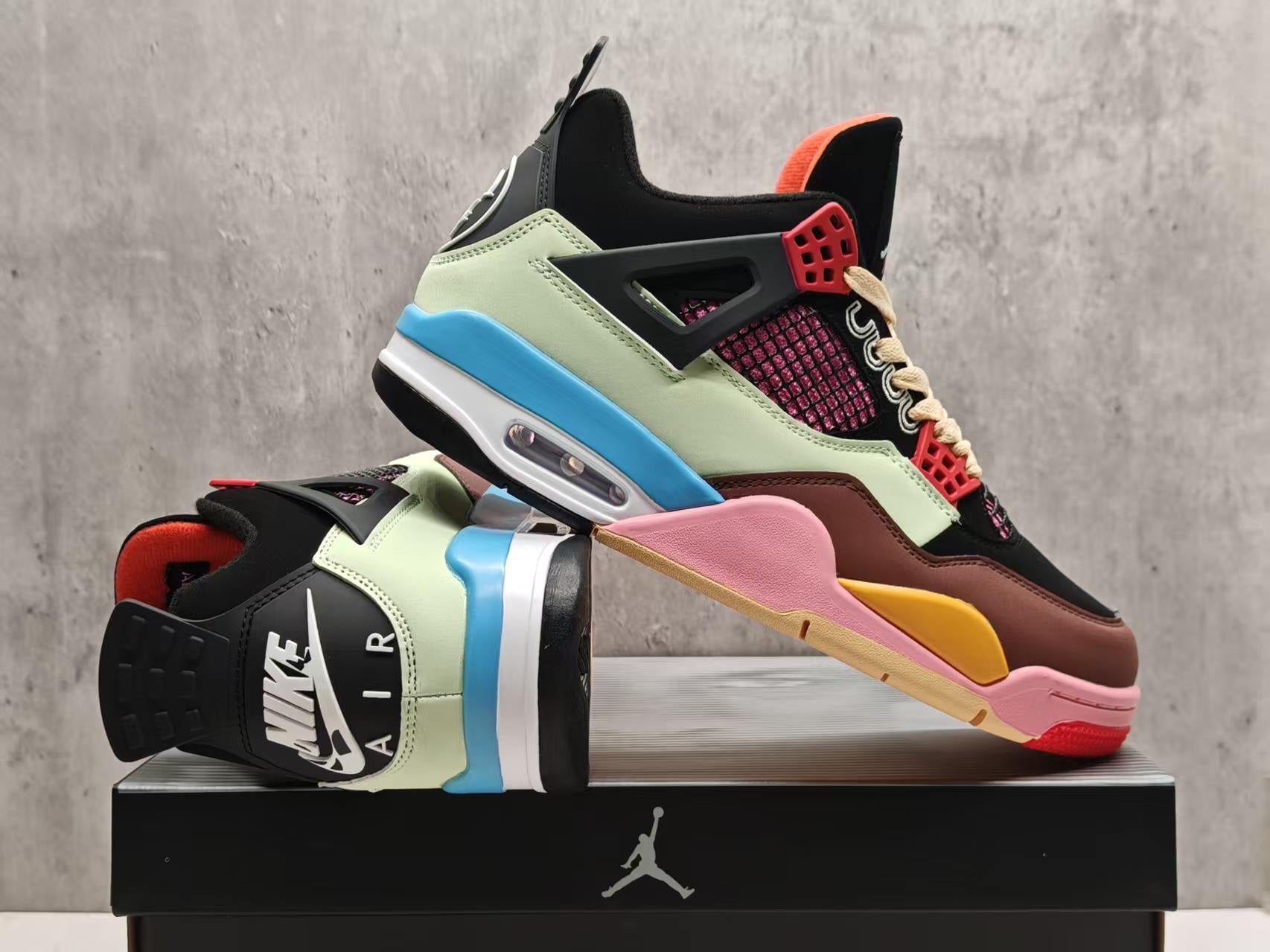 453 — J Balvin x Air Jordan 4 “Multicolor” — Early Access Design‑Inspired Tribute Customs