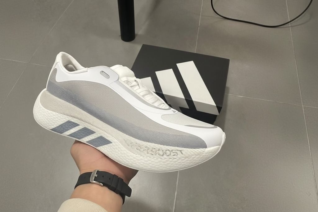 White/gray colorway cleaned