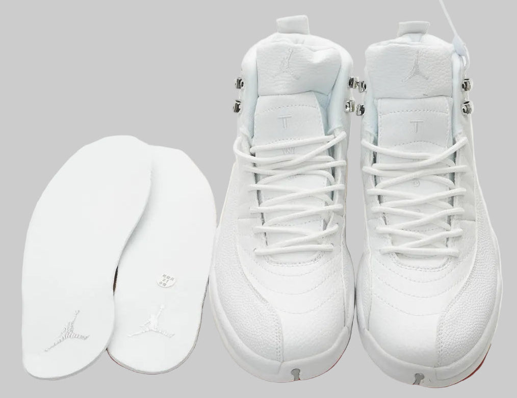 1217 — Jordan 12 “Triple White” — Design‑Inspired Tribute