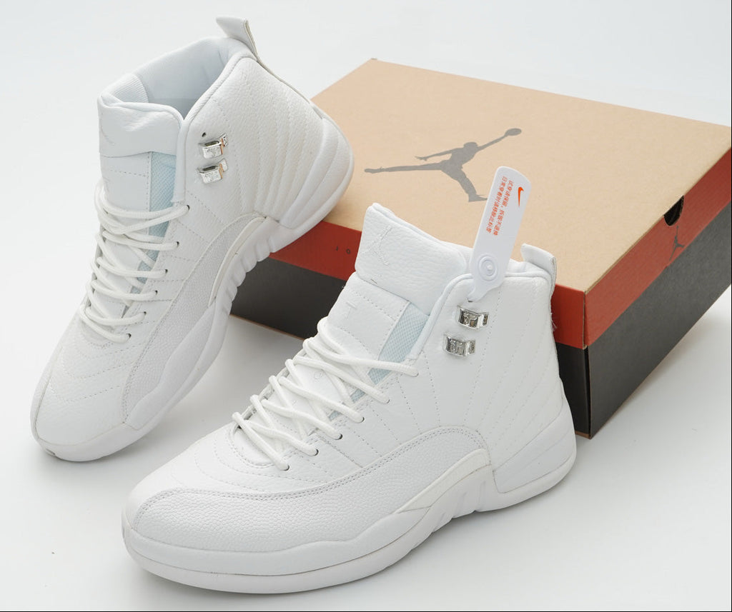 1217 — Jordan 12 “Triple White” — Design‑Inspired Tribute