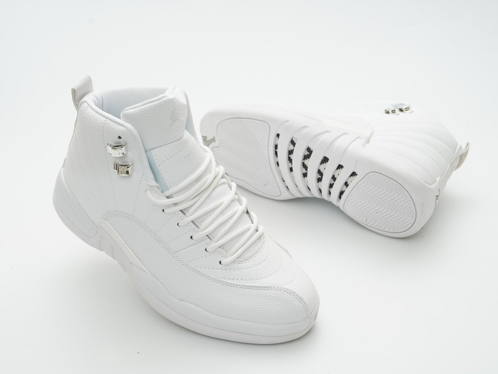 1217 — Jordan 12 “Triple White” — Design‑Inspired Tribute