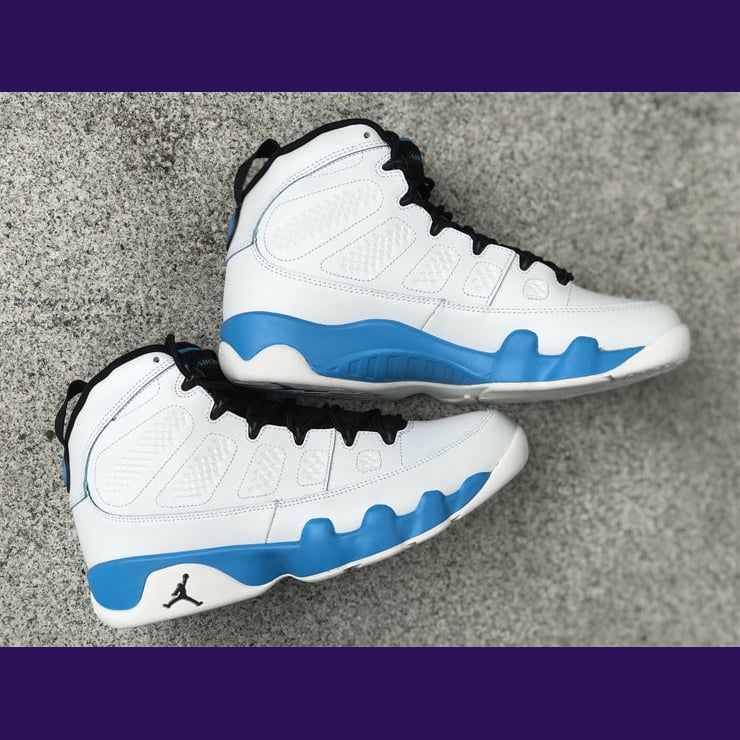 Jordan 9 – Design-Inspired "UNC" Custom Tribute Build AJ9-UNC-907 - Sole Revival and Redemption LLC