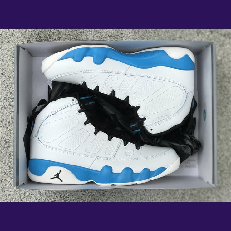 Jordan 9 – Design-Inspired "UNC" Custom Tribute Build AJ9-UNC-907 - Sole Revival and Redemption LLC