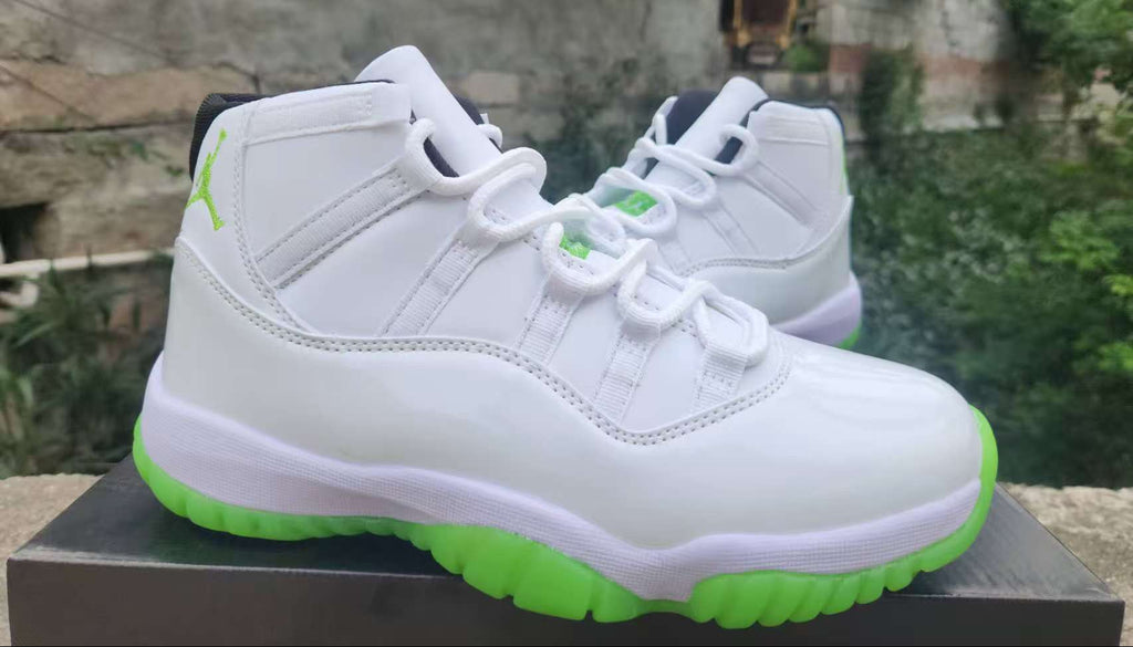 Jordan 11 Design‑Inspired “Iced Citrus” — Fantasy Build Custom Tribute — AJ11‑WHTLMGRN‑1124