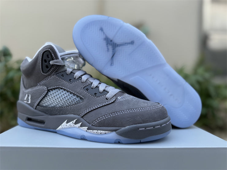 518 — Jordan 5 “Wolf Grey” — Design‑Inspired Sneaker