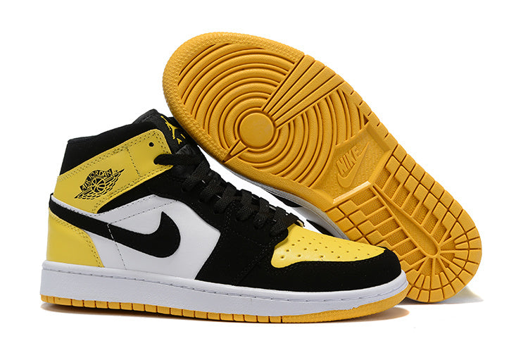 044 — Jordan 1 Mid “Yellow Toe” — Design‑Inspired